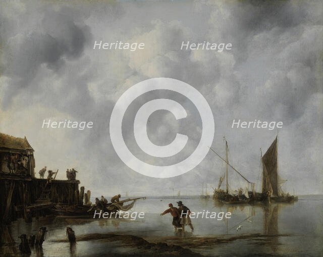 Fishing Boats in a Calm, 1651. Creator: Jan van de Cappelle.