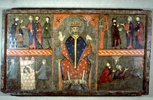 Front of the altar dedicated to Saints Peter and Paul, from Barruera in Pallars Jussà. Painting o…
