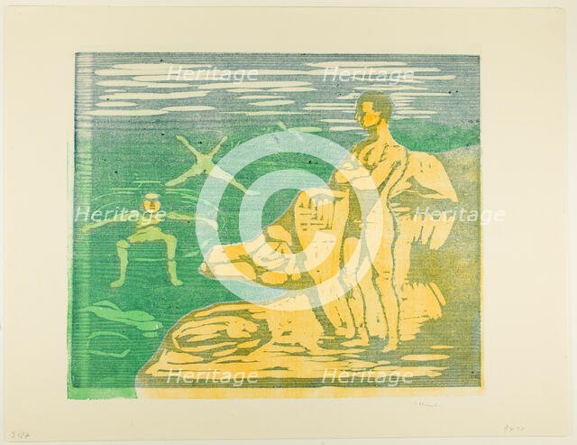 Boys Bathing, 1899. Creator: Edvard Munch.