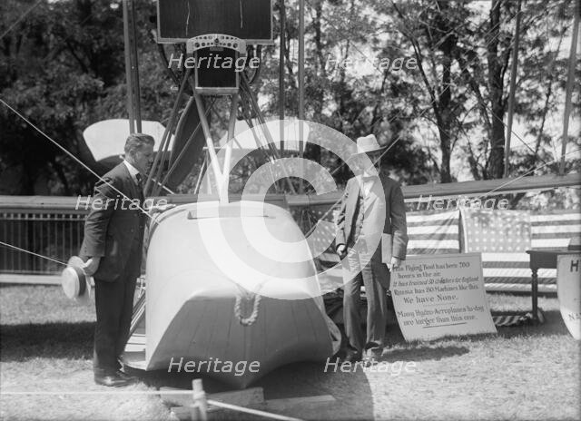 National Aero Coast Patrol Commn. - Curtiss Hydroaeroplane or Flying Boat Exhibited..., 1917. Creator: Harris & Ewing.