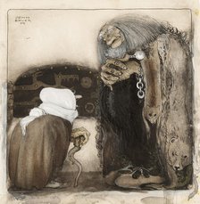 Two Trolls, 1909. Creator: Bauer, John (1882-1918).