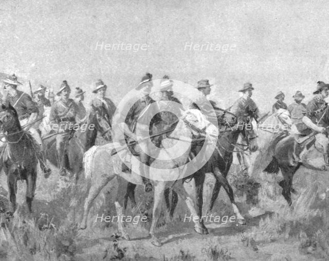 'Colonial Troops in South Africa, 1899-1901: Australian Bushmen on the March', (1901). Creator: Unknown.