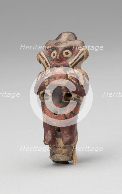 Whistle in the Form of a Musician, 180 B.C./A.D. 500. Creator: Unknown.