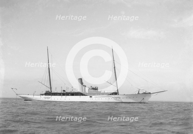 The 186 ton steam yacht 'Narcissus'. Creator: Kirk & Sons of Cowes.