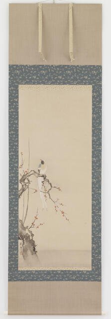 Bird and plum blossoms, Edo period, late 17th century. Creator: Hanabusa Itcho.