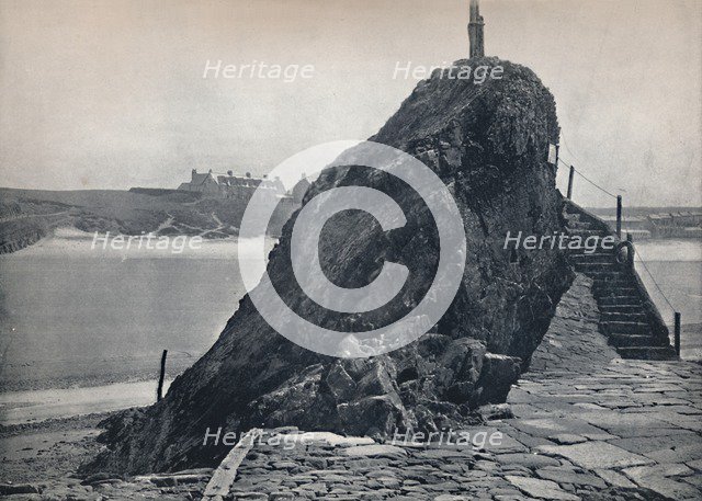 'Bude - The Chapel Rock', 1895. Artist: Unknown.