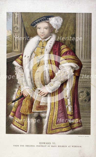 Edward VI, King of England, c1552, (1793). Artist: Francesco Bartolozzi