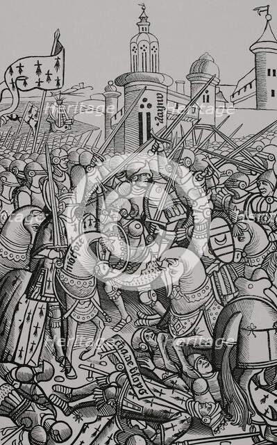 Battle of Auray, (29 September 1364), 1514 (1877). Creator: Unknown.