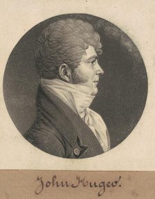 John Huger, 1808. Creator: Charles Balthazar Julien Févret de Saint-Mémin.