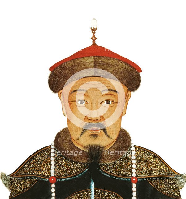 Portrait of Kublai Khan (1215-1294), 13th century. Artist: Anonymous  