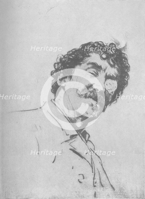 'Portrait Study', c1880, (1904). Artist: Mortimer L Menpes.