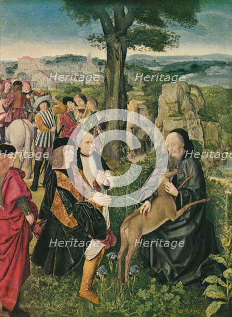 'Saint Giles and the Deer', c1500, (1909). Artist: Unknown.