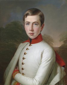 Archduke Karl Ludwig of Austria (1833-1896) at the age of 15, 1848.
