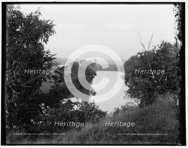 Racine, Wis., Cedar Bend, Root River, c1898. Creator: Unknown.