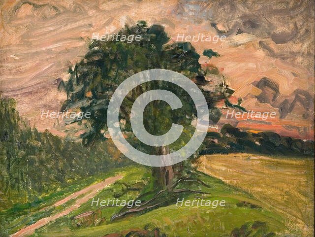 Evening landscape, Tisvilde, 1905. Creator: Albert Gottschalk.