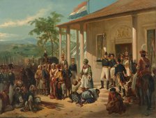 The Arrest of Diepo Negoro by Lieutenant-General Baron De Kock, c.1830-c.1835. Creator: Nicolaas Pieneman.