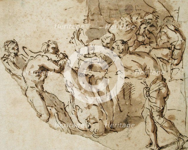 Martyrdom of Saint Simon, between c1638 and c1646. Creator: Giovanni Lanfranco.