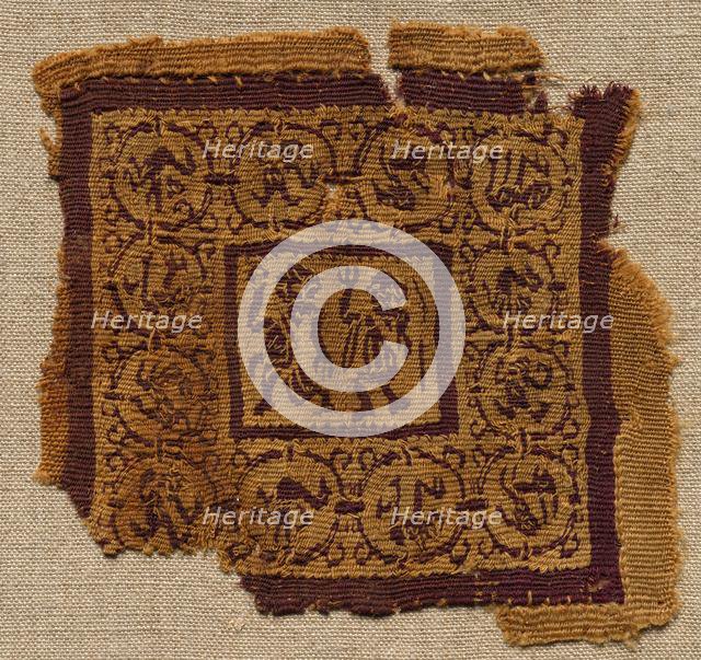 Fragment, with a Segmentum, from a Tunic, early 600s. Creator: Unknown.