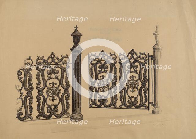 Gate, 1935/1942. Creator: Jerome Hoxie.