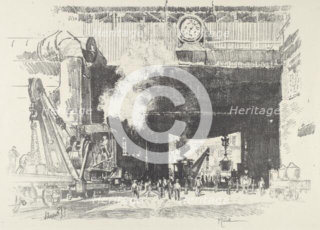 The Big Gate of the Big Shop, 1916. Creator: Joseph Pennell.