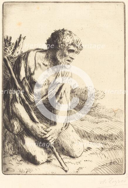 The Prodigal Son, 3rd plate (L'enfant prodigue). Creator: Alphonse Legros.