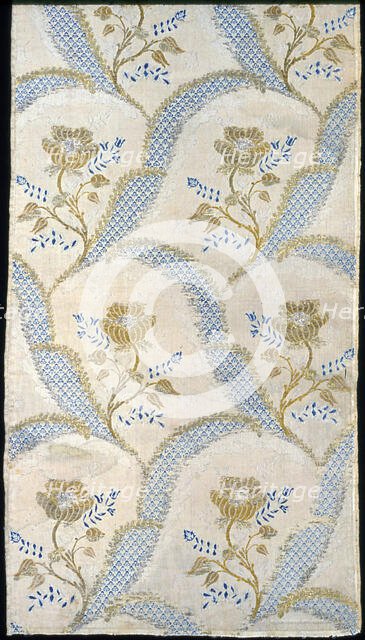 Panel (Intended as Dress Fabric), France, 1760s. Creator: Unknown.
