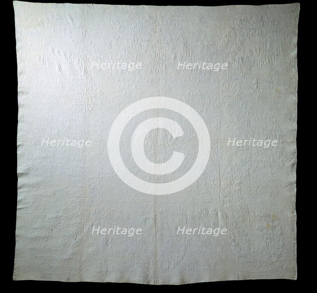 Bedcover, United States, 1800. Creator: Hannah Howard.