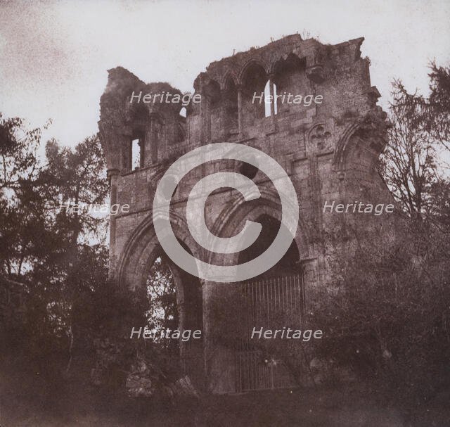 The Tomb of Sir Walter Scott, in Dryburgh Abbey, 1844. Creator: William Henry Fox Talbot.