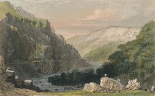 'Valley of Linmouth, North Devon', c1830. Creator: Joseph Clayton Bentley.