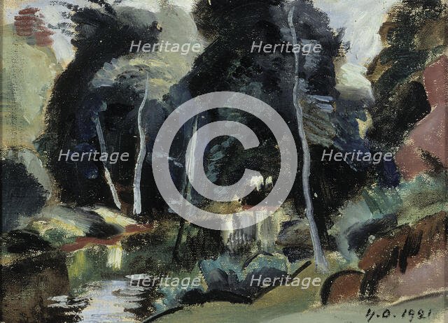 River Landscape, 1921. Creator: Yrjö Aleksander Ollila.