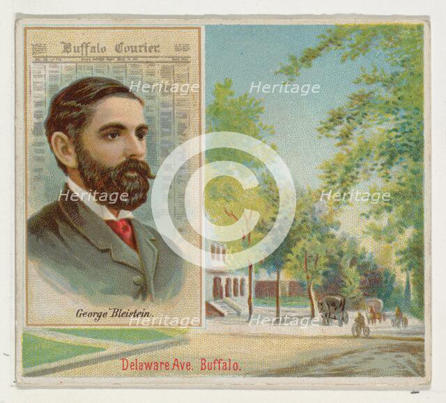 George Bleistein, Buffalo Courier, from the American Editors series (N35) for Allen & Gint..., 1887. Creator: Allen & Ginter.