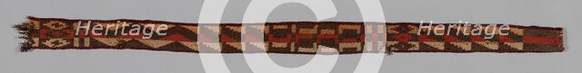 Headband or Belt Fragments, Peru, A.D. 1476/1532. Creator: Unknown.