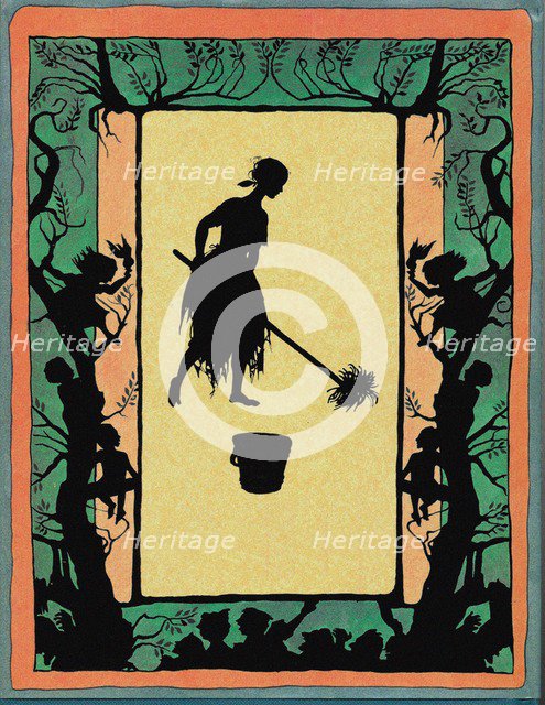 Illustration for Fairy Tale Cinderella. Artist: Rackham, Arthur (1867-1939)