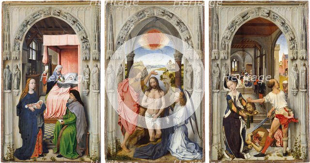 St John Altarpiece (after Rogier van der Weyden), c1510. Creator: Dutch Master.