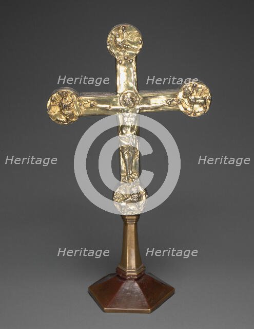 Altar Cross, Brunswick, c. 1325; foot: 15th century. Creator: Unknown.