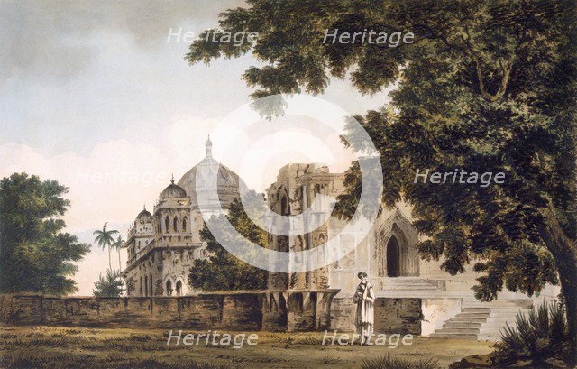 A view of the Mosque at Mounheer, pub. 1780-83. Creator: William Hodges (1744-97).