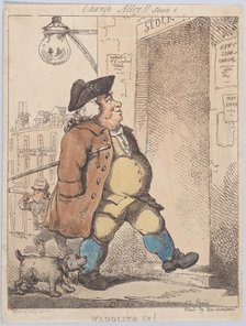 Waddling In!, August 1, 1799., August 1, 1799. Creator: Thomas Rowlandson.