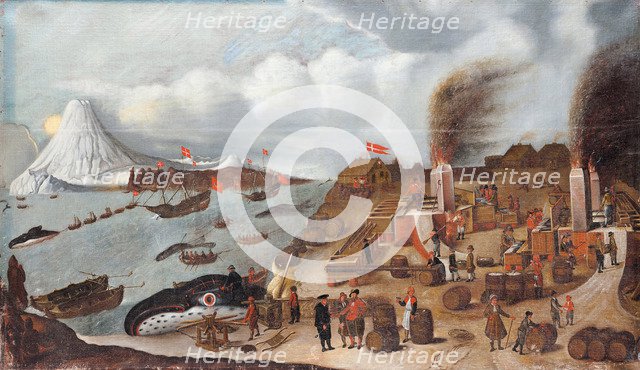 Danish Whaling Station, 1634. Artist: Speeck, Abraham (active 17th century)