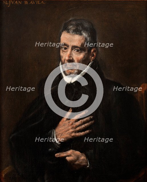 Portrait of Juan de Ávila. Artist: El Greco, Dominico (1541-1614)