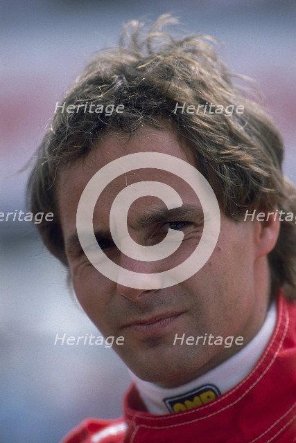 Gerhard Berger, British Grand Prix, Silverstone, Northamptonshire, 1989. Artist: Unknown