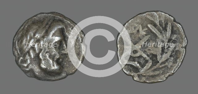Hemidrachm (Coin) Depicting the God Zeus Amarios, 280-146 BCE. Creator: Unknown.