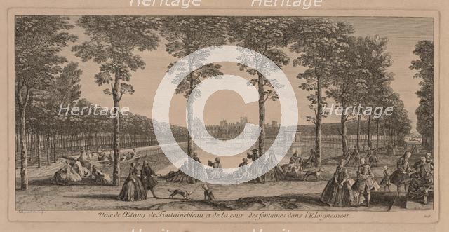 The Pool at Fontainebleau. Creator: Jacques Rigaud (French, 1681-1754).