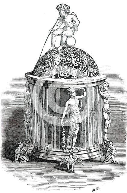 Silver-Gilt Clock - Renaissance, 1850. Creator: Unknown.