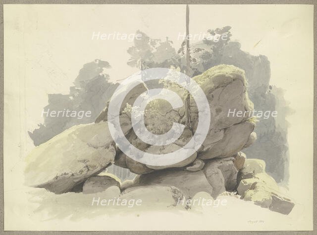 Cairn, 1844. Creator: Carl Theodor Reiffenstein.