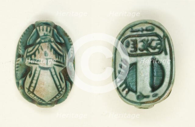 Scarab: Menkheperura (Thutmose IV), Egypt, New Kingdom, Dynasty 18, Reign of Thutmose IV... Creator: Unknown.