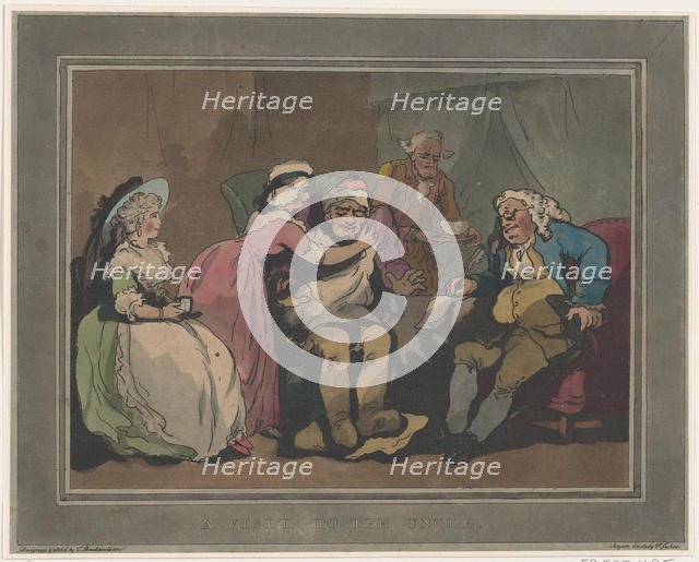 A Visit to the Uncle, December 20, 1794., December 20, 1794. Creators: Thomas Rowlandson, Francis Jukes.