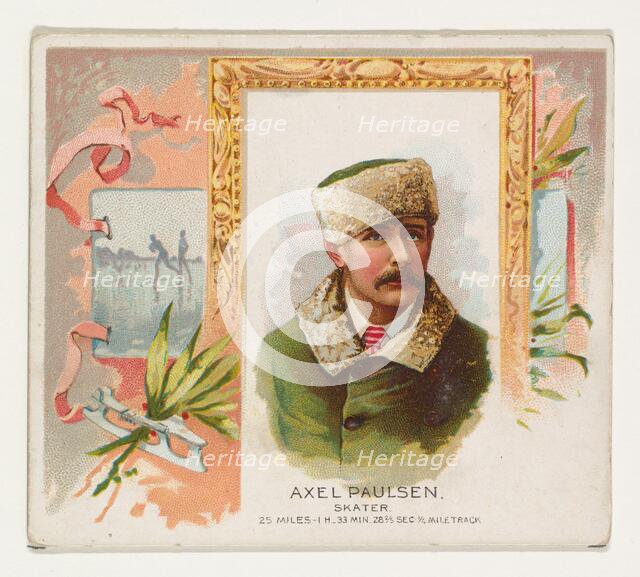 Axel Paulsen, Skater, from World's Champions, Second Series (N43) for Allen & Ginter Cigar..., 1888. Creator: Allen & Ginter.