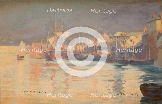 Newlyn Harbour, 1887. Creator: Charles H Whitworth.