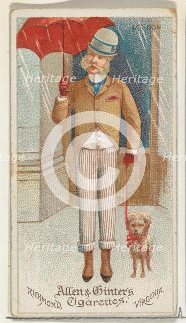 London, from World's Dudes series (N31) for Allen & Ginter Cigarettes, 1888. Creator: Allen & Ginter.