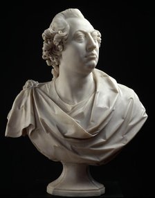 Bust of George III, 1773. Creator: Agostino Carlini.